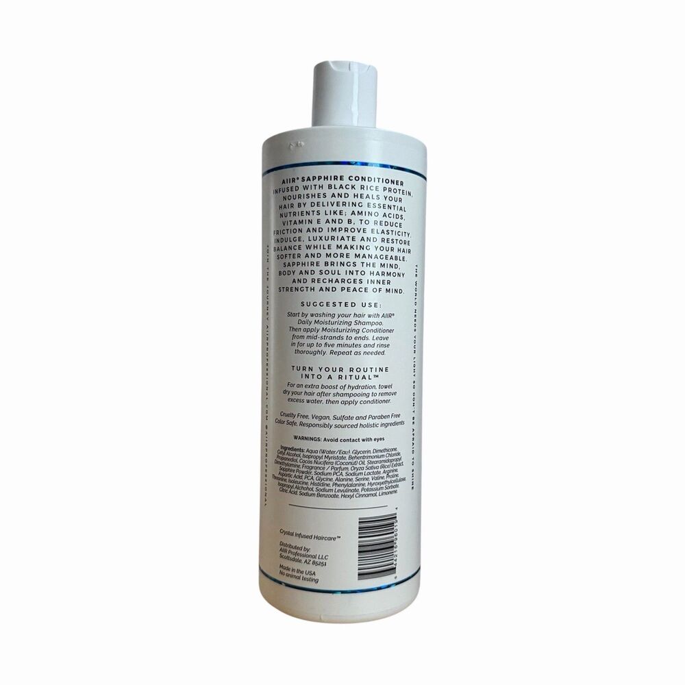 Aiir Sapphire Conditioner 32 Oz With Black Rice Protein Healing - Picture 2 of 2